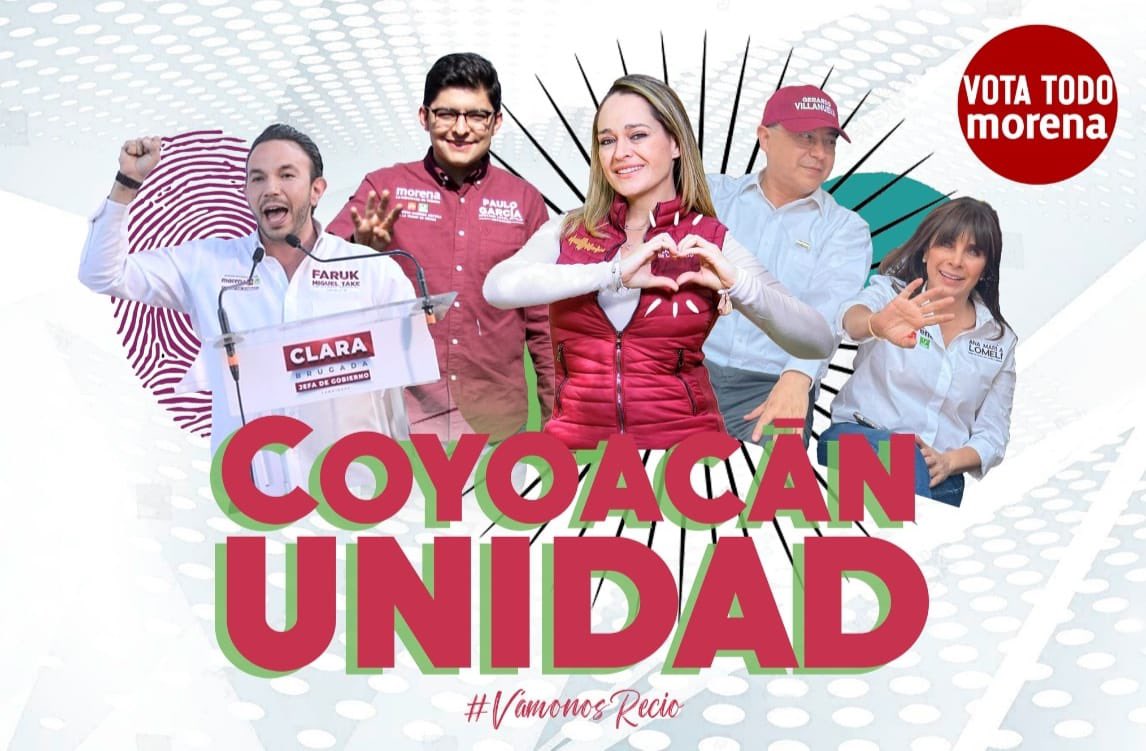 Unidad y movilización desde La Calle con <a href="/Claudiashein/">Claudia Sheinbaum Pardo</a>, <a href="/ClaraBrugadaM/">Clara Brugada Molina</a>, <a href="/ErnestinaGodoy_/">Ernestina Godoy Ramos</a>, <a href="/OHarfuch/">Omar H Garcia Harfuch</a>, <a href="/AnitaLomeli/">Ana Maria Lomeli</a> <a href="/hdelamadrid/">Hannah de Lamadrid</a> <a href="/Paulogarciag/">Paulo Emilio García</a> <a href="/FarukMTake/">Faruk Miguel Take</a>