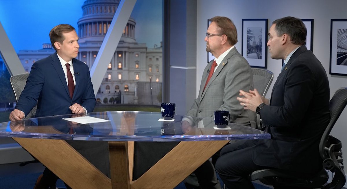 Tonight: I sit down with Republican @RepChuckEdwards and Democrat @RepWileyNickel for a joint interview on their bipartisan trip to Ukraine. We discuss their message to House members as a vote on new Ukraine aid could come this week. Tonight at 7 on @NCCapTonight. #ncpol