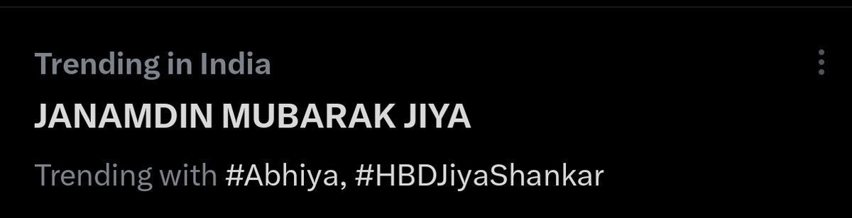 Love and Light always, look at the tags trending.

All love for Jiya 🤍 <a href="/heyshankar_/">Jiya Shankar</a>

JANAMDIN MUBARAK JIYA
#HBDJiyaShankar #Abhiya