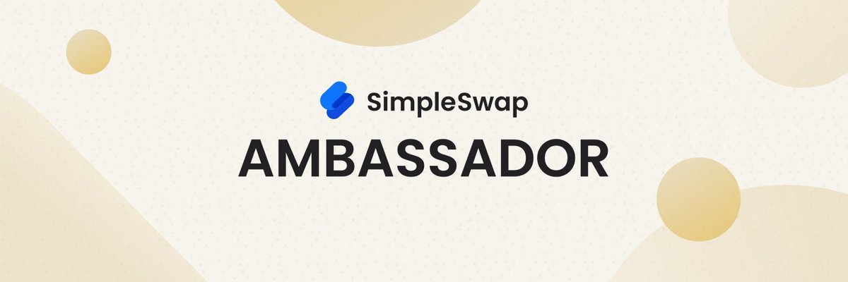 On this special day, I’m glad to announce that I have joined @SimpleSwap_io as an Ambassador. Expect more from us.