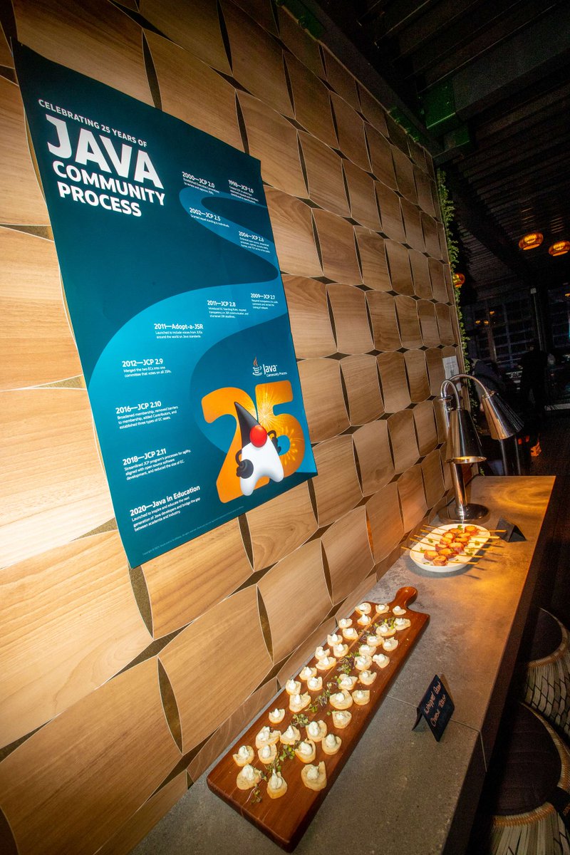 jcp_org's tweet photo. THANK YOU to those of you who were able to join us at #JCP 25-year anniversary social hour at #devnexus2024! So great to see #Java community getting together to celebrate this amazing milestone. Thank you #NullPointers for the awesome performance! #25YearsOfJCP https://t.co/ig3FTyB0iY