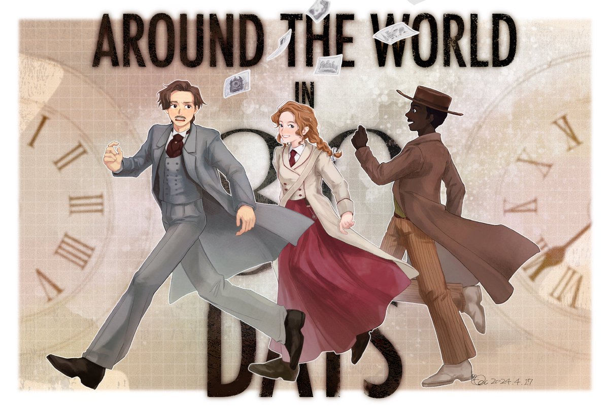 3人の冒険が大好き🚂 #aroundtheworldin80days