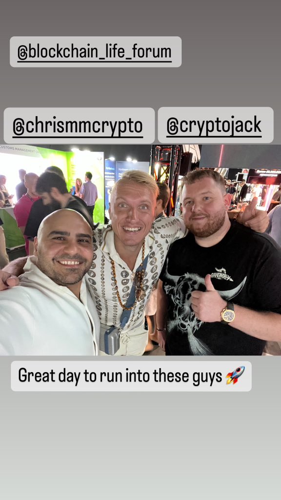 What an amazing day at the @BlLife_Forum 🚀 
Happy to meet @brianrose4mayor @MMCrypto and @cryptojack

#DOT #Crypto #Trading #Blockchain #GamingEconomy #FinancialStrategy #GameOn #CryptoTrading #Investing #TokenEconomy #DigitalCurrency #GetInOnTheAction #ChampionsCurrency…