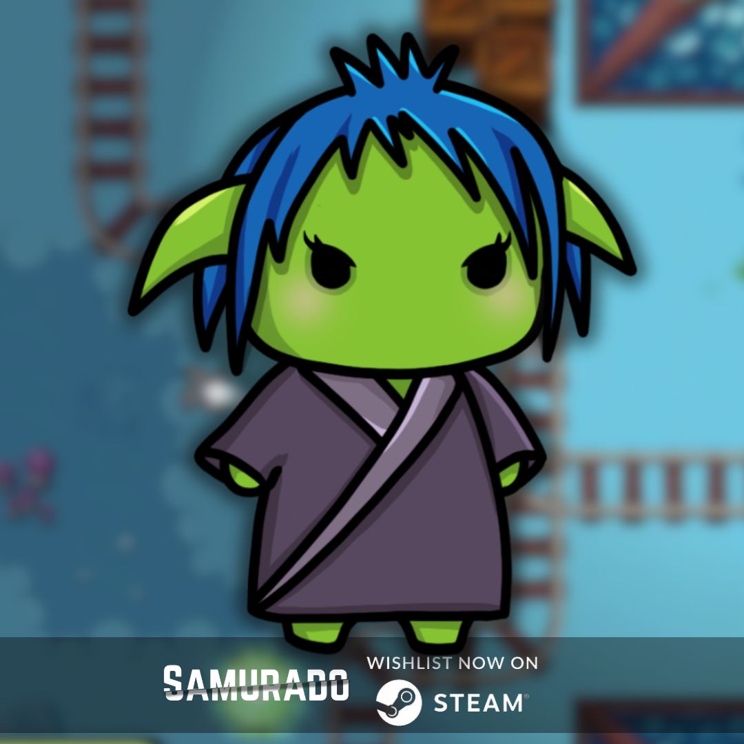 Samurado our action packed roguelike just got it's first female enemy! 🎮
Looking forward to getting her implemented into the game!

#indiegame #gamedev #indiegames #samurado #roguelike