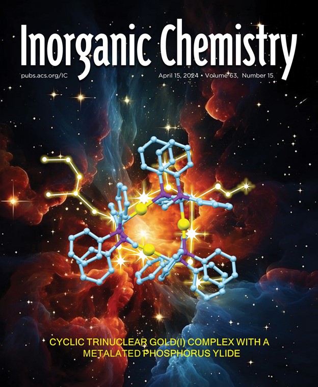 Our latest issue is out, and there's more stellar inorganic chemistry. On the cover this week we see synthesis of a luminescent chiral cyclic trinuclear gold(I) complex using a metalated phosphorus ylide. Check out all the new stuff: pubs.acs.org/toc/inocaj/63/…