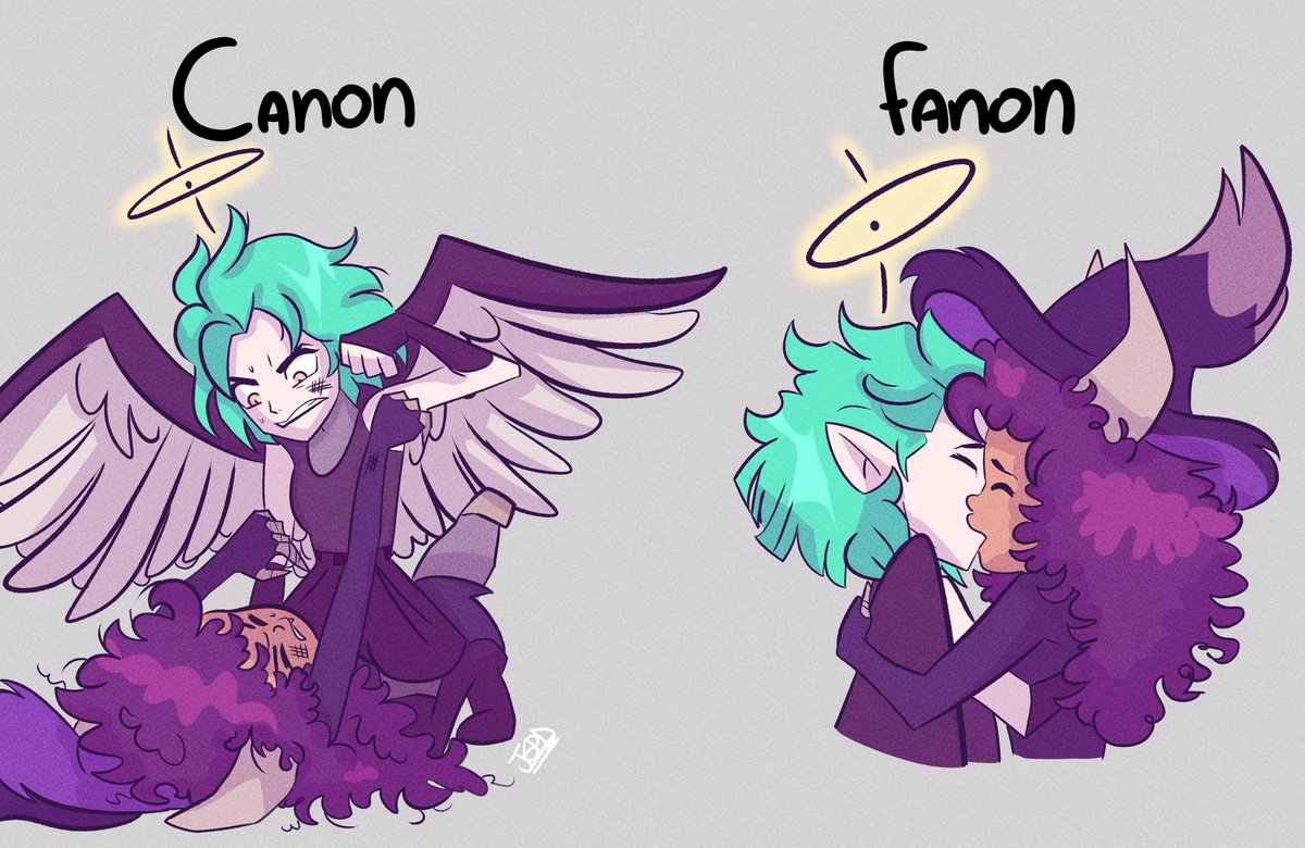 -Canon & Fanon- Either way it’s both canon! 😆 Art is made by @Shad0wspd #TheOwlHouse #theowlhousefanart #toh #tohfanart #LuzNoceda #tohLuz #AmityBlight #tohAmity #Lumity #lumityfanart