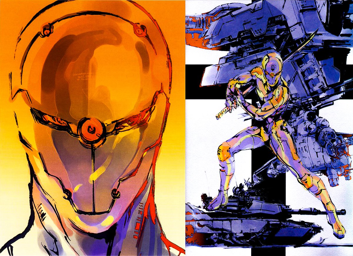 MGSMGN's tweet photo. Metal Gear Solid. Artist—Yoji Shinkawa https://t.co/mNDTimQlBO