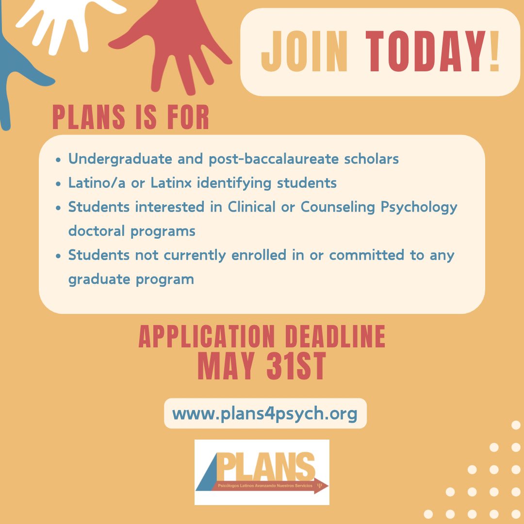📣We’re accepting applications for our fifth cohort of PLANS student members. Applications are due by May 31!🧵