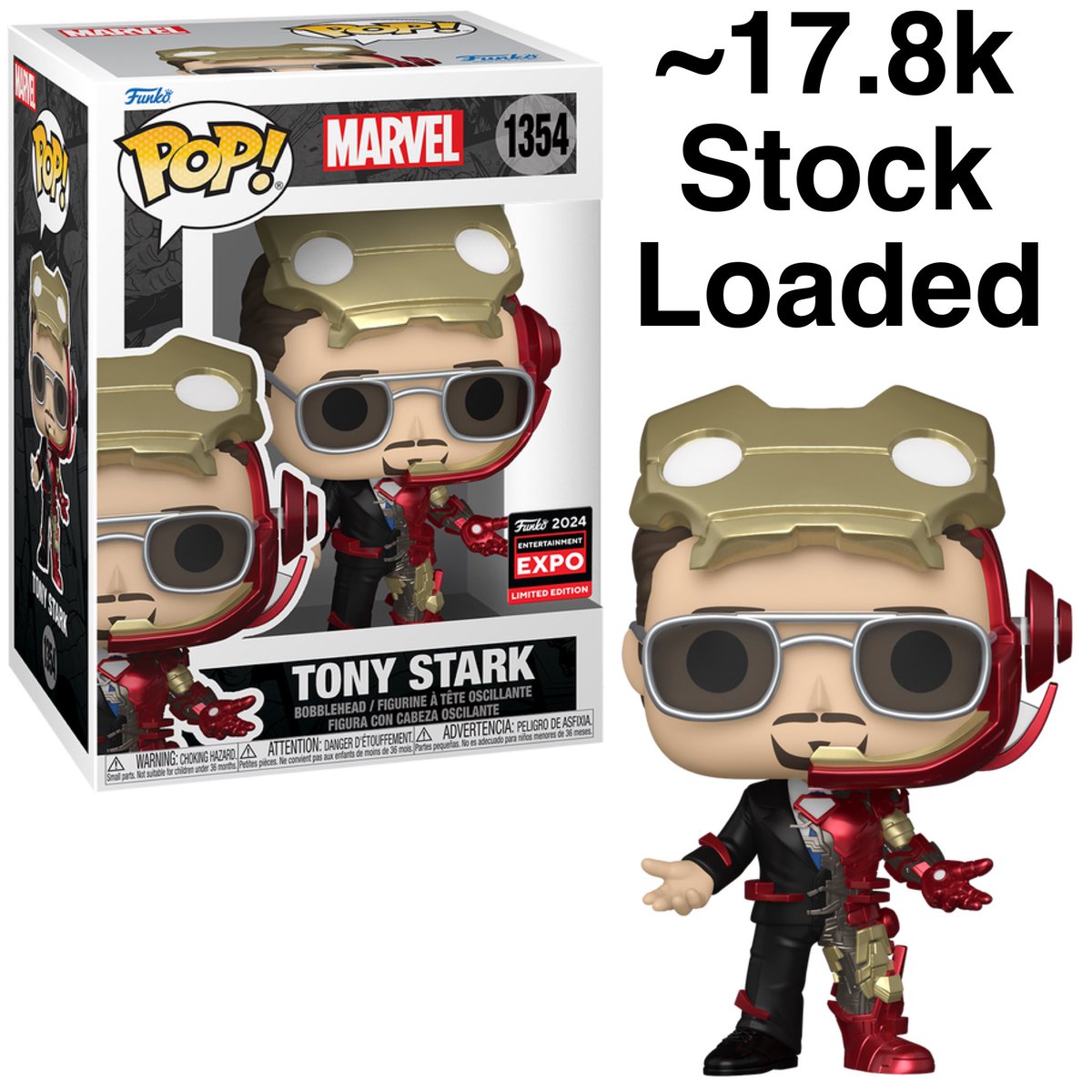 17,820 quantities are loaded of C2E2 shared exclusive Tony Stark! This may change by the release date 4/26 at the Funko Shop. 
.
distracker.info/4aBifn9 #Ad
.
Credit @pop_holmes 
#Marvel #TonyStark #IronMan #Funko #FunkoPop #FunkoPopVinyl #Pop #PopVinyl #Collectibles #Collectible…