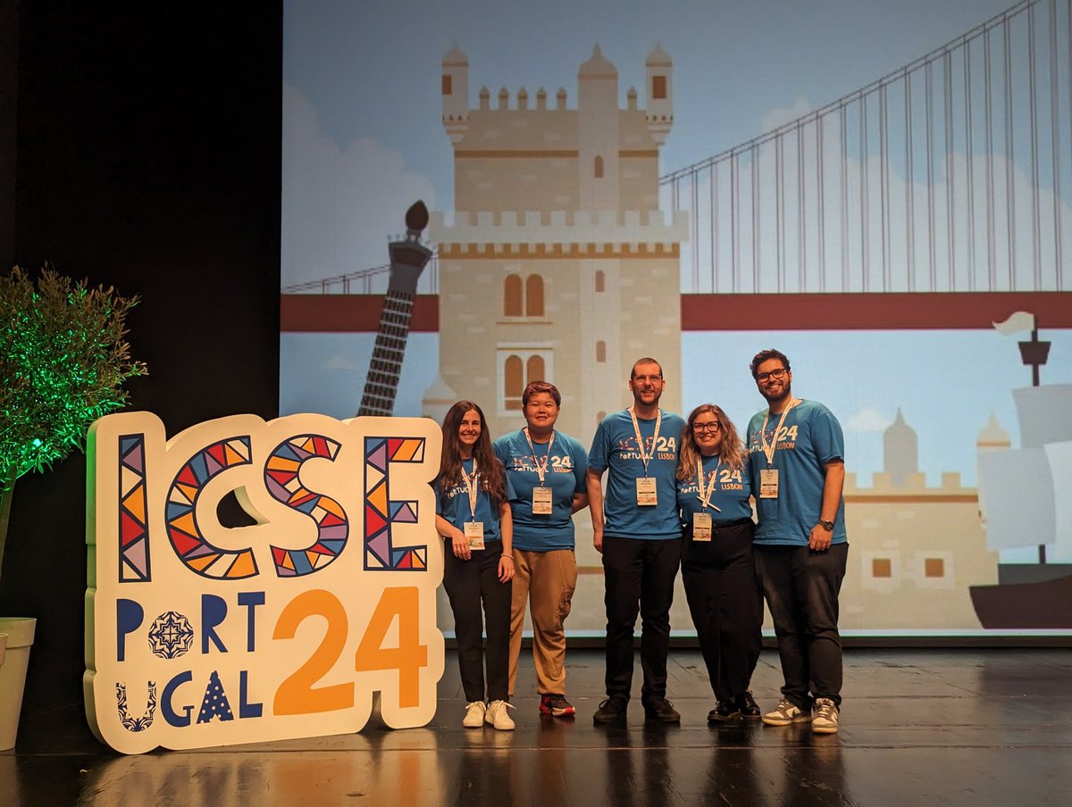 Anamaria-Roberta Hartl (Preda) (@anamariarp17) on Twitter photo Fantastic experience with amazing people at <a href="/msrconf/">MSR 2025</a> (<a href="/DorianeOlewicki/">Doriane Olewicki</a>, <a href="/AlexanderLillEU/">Alexander Lill</a>, <a href="/nanin_rnp/">Nanin</a>, <a href="/eduardo_i_m/">Eduardo Madeira</a>) 🤗. Volunteering in the Grande Auditorium was incredible! Big congrats to *all* volunteers and organizers! Let's keep it going for #ICSE24! 😎 Fantastic experience with amazing people at <a href="/msrconf/">MSR 2025</a> (<a href="/DorianeOlewicki/">Doriane Olewicki</a>, <a href="/AlexanderLillEU/">Alexander Lill</a>, <a href="/nanin_rnp/">Nanin</a>, <a href="/eduardo_i_m/">Eduardo Madeira</a>) 🤗. Volunteering in the Grande Auditorium was incredible! Big congrats to *all* volunteers and organizers! Let's keep it going for #ICSE24! 😎