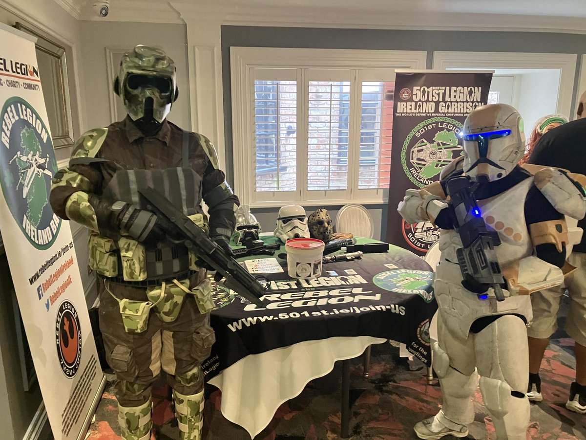 CB81062 & RC86384 looking their finest at the recent Cosmic Rebels Con in Enniscorthy. 

Want to join the #BadGuysDoingGood? Check our forums on 501st.ie

#501stIreland #501stlegion #JoinTheTeam