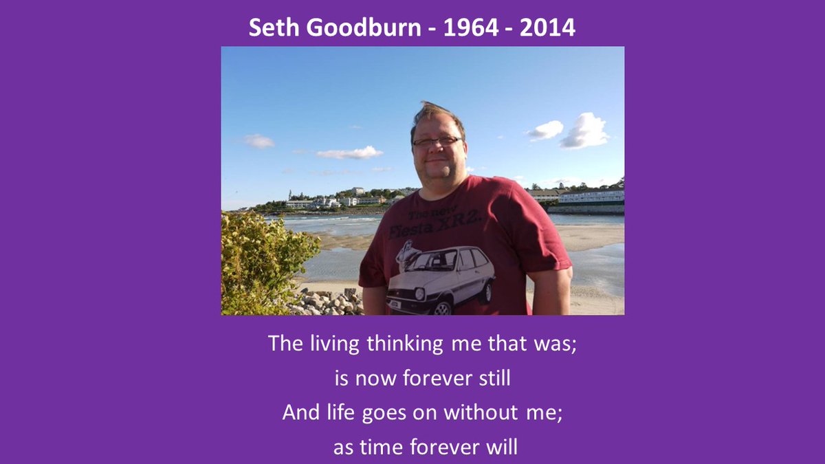 That's it the work for today is done Seth’s Legacy: Seeing & Supporting People in Palliative & End of Life Care is complete what a day thank you all for your kindness love & support today and across the last 10 years I miss this man so much that's why #sethslegacy is  important
