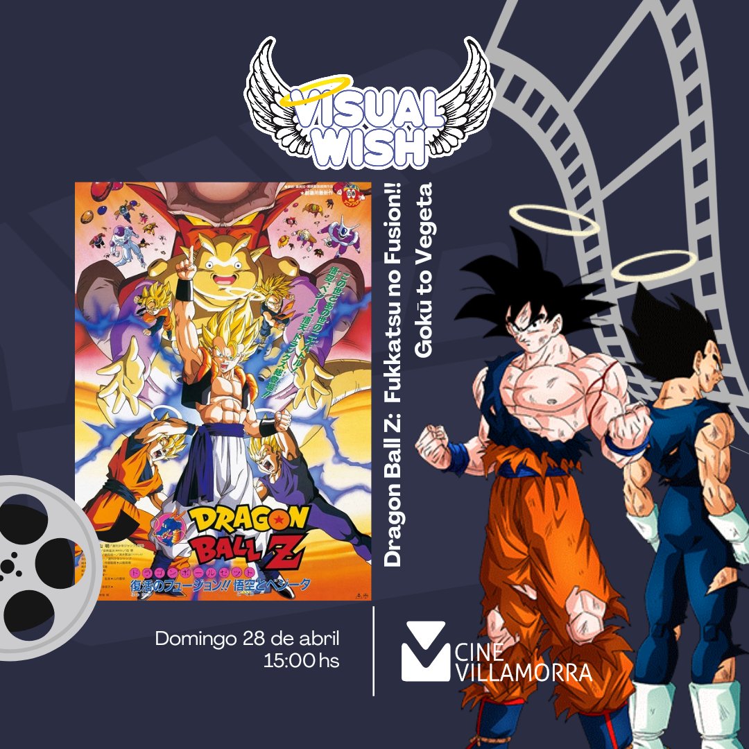 VisualWish's tweet photo. Tenemos confirmada la nueva función de Cine especial de Visual Wish! Está vez tendremos FUNCIÓN DOBLE! DOS PELIS de Dragon Ball, de las más pedidas por ustedes! 🐉 https://t.co/q0FsvslJeK
