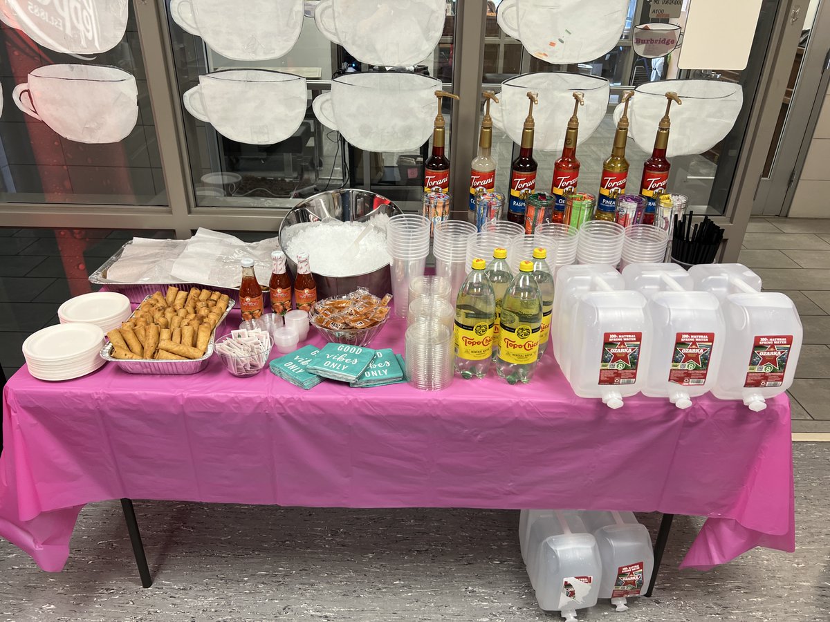 Thank you STEAM Middle School PTO - Burleson, Texas for the eggrolls and water bar! Sooooo good!