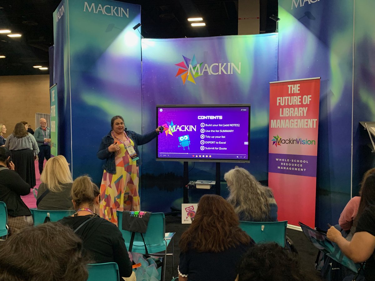 Please welcome <a href="/Sparks_Interest/">Marcy Sparks</a> to the stage! 📖 #txla24 #Booth1521

Did you know that #MackinVIA has 24 national awards? 🏆