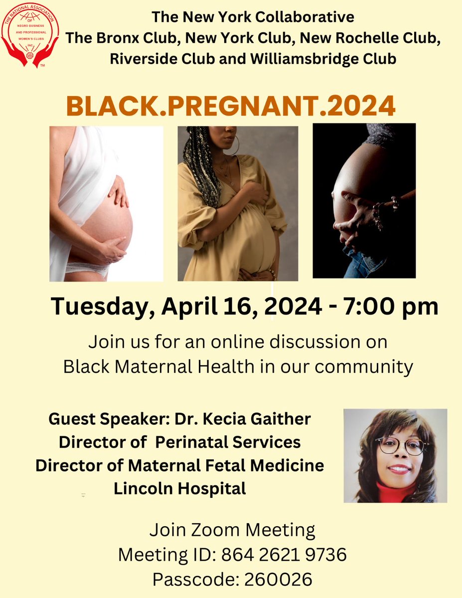 Join us tonight as we explore Black Maternal Health in 2024 #BlackMaternalHealth2024