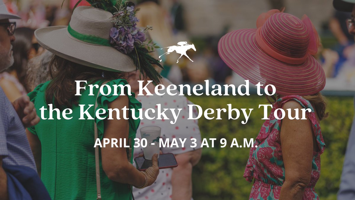 Join us for a 'From Keeneland to the Kentucky Derby' tour during Derby week to celebrate the 150th Kentucky Derby and 100th running of the Blue Grass! Discover the compelling stories behind Blue Grass Stakes winners and Keeneland sales graduates who went on to make history in the…