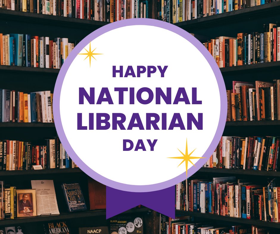 Happy National Librarian Day! Author Matt Haig wrote, “Librarians are just like search engines, except they smile and they talk to me and they don’t give me paid-for advertising when they are trying to help. And they have actual hearts.” Please thank a librarian today!