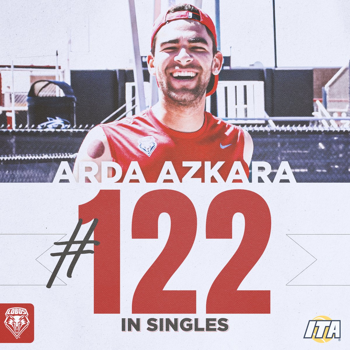 Ranked for a fourth straight week and Arda jumps back into the singles rankings! #GoLobos Senior Day is Saturday at noon!!!!