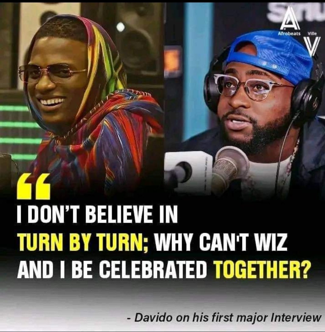 we even check (X) and read blogs together. I don't understand why people always put us against each other. I don't believe in this 'turn by turn' mentality; why can't Wizkid have a hit in Abuja while I have one in Port Harcourt or elsewhere and everyone celebrates both successes?