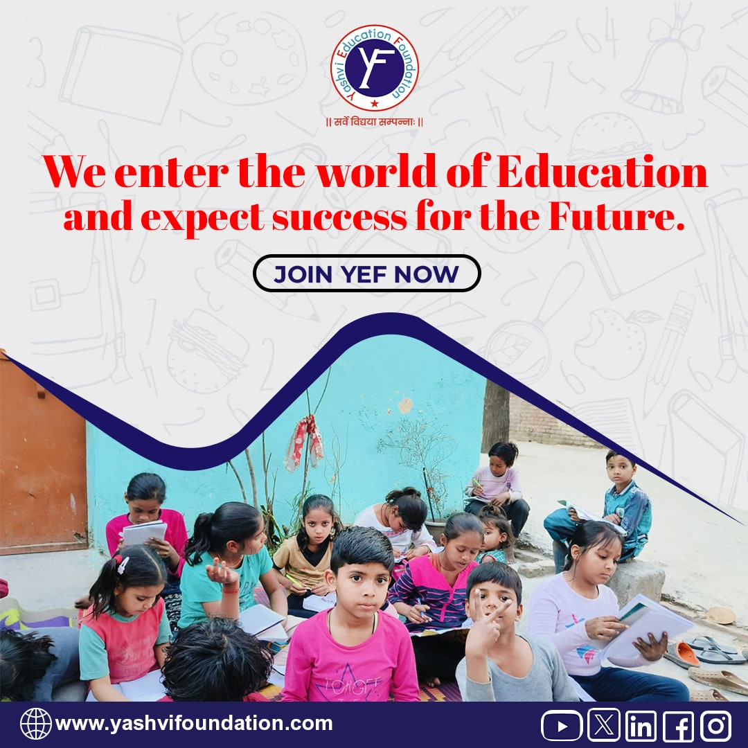 Empowering minds today for a brighter tomorrow. 🌟 We enter the world of Education and expect success for the Future.
.
 #YashviEducation #Empowerment #BrighterTomorrow #EducationForAll #SuccessStories #FutureLeaders #LearningJourney #TransformingLives