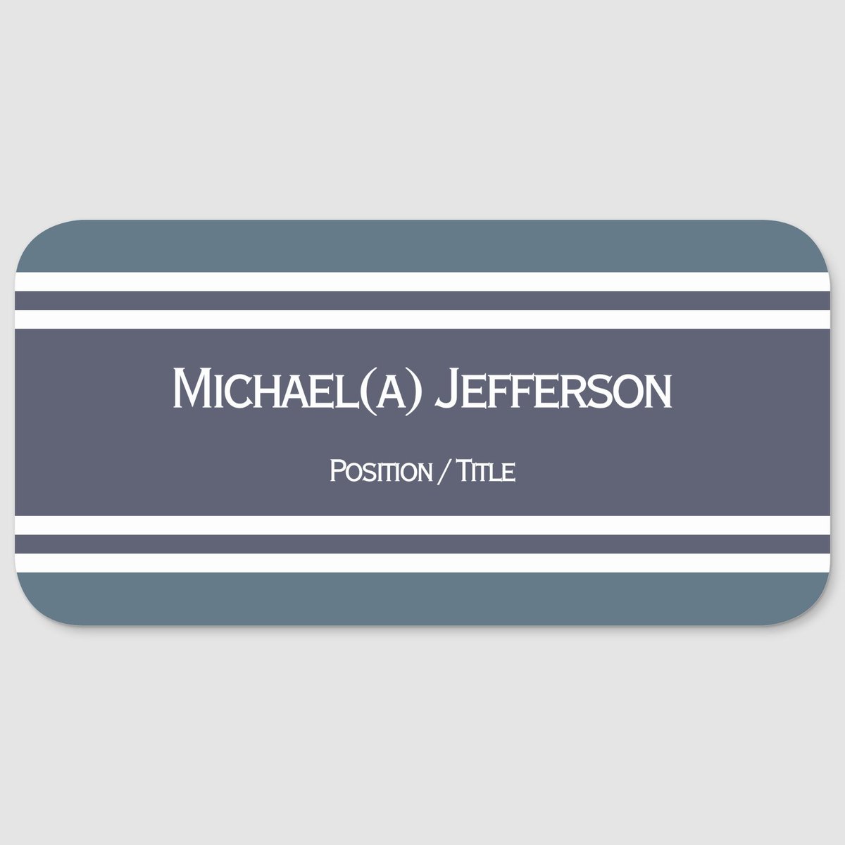 This tag beautifully melds modern flair with a classic charm zazzle.com/elegant_2_tone… Two Tones #nametag can be a #Personalizedgift for #corporate #employees #Professional #identity for every team #nametags Give a #corporategift #zazzlemade #zazzle #BusinessMan #BusinessSolutions