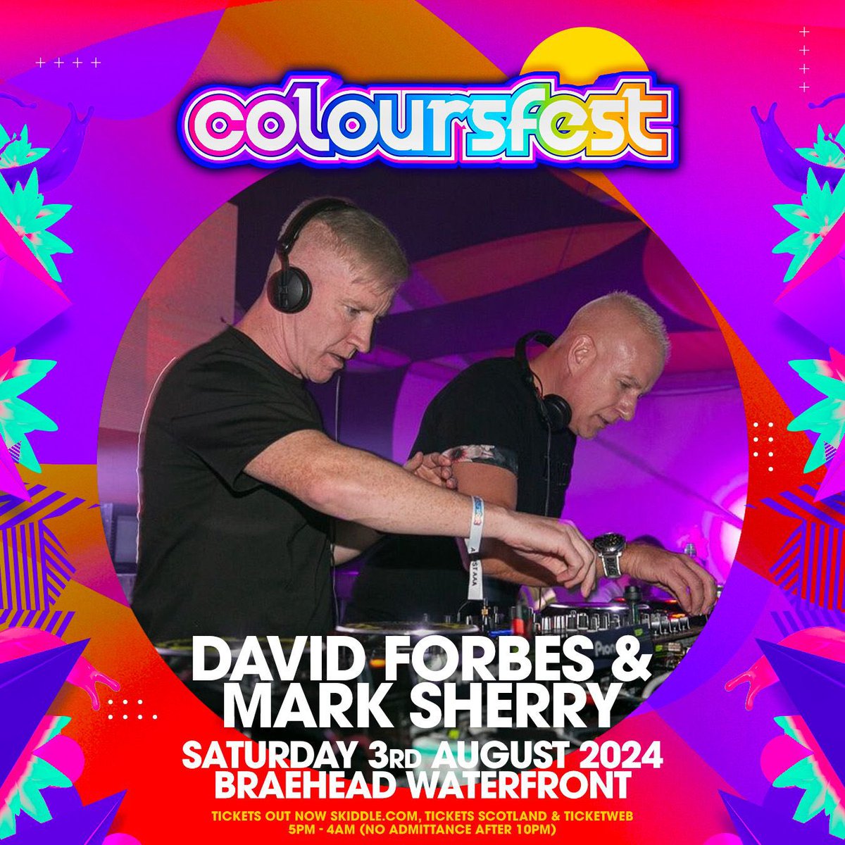 Back at Coloursfest this year for another B2B set with my partner in crime and all things TECH @djdavidforbes! See you in the Trancefest tent for the usual mayhem!! 😉 @coloursofficial