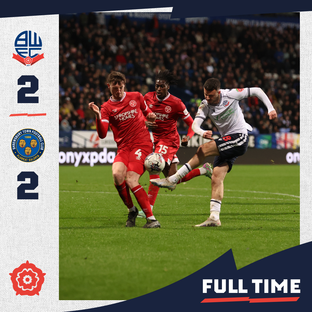 ⏱️ It ends level. #bwfc