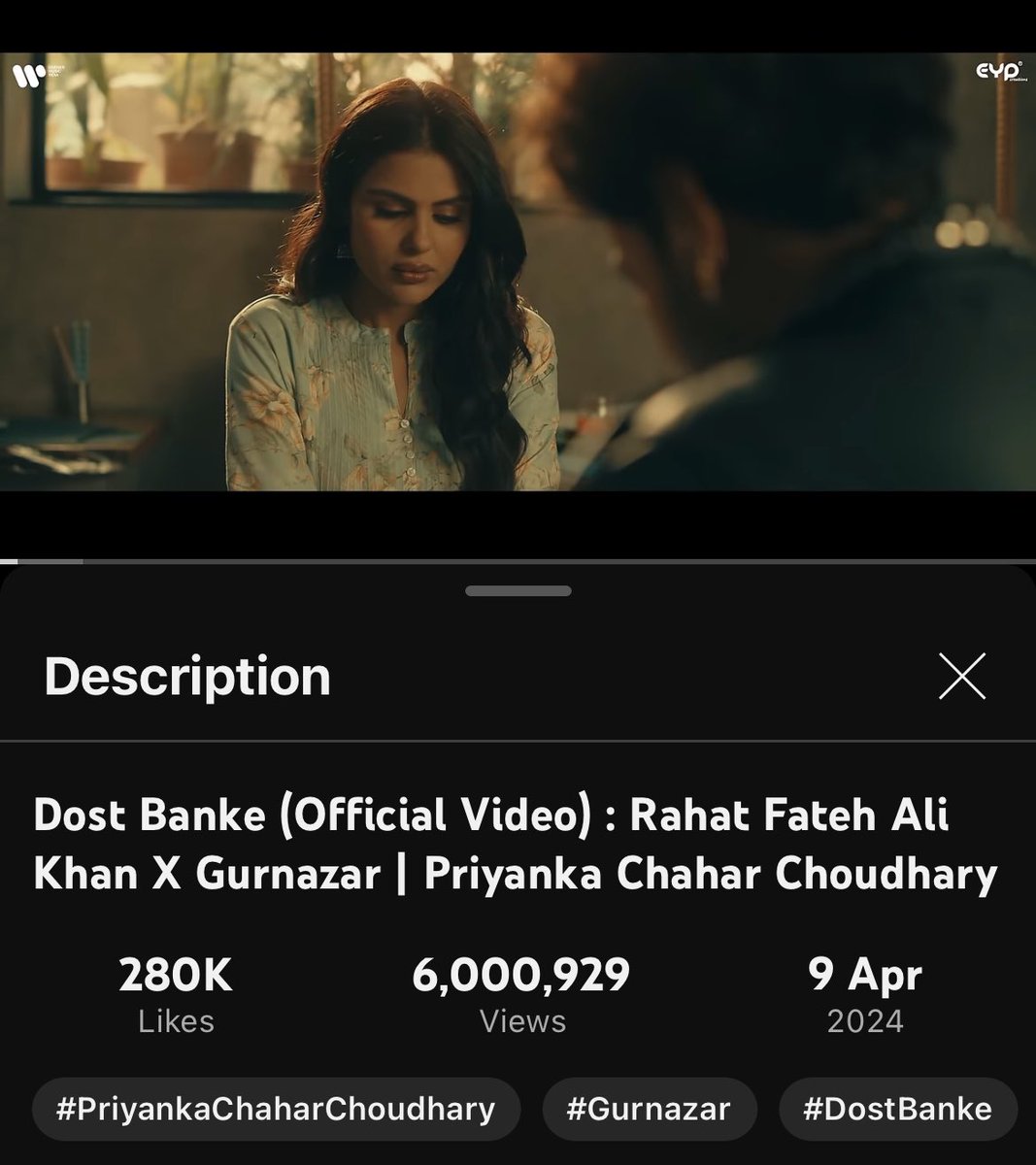 6M ❤️

#PriyankaChaharChoudhary #DostBanke