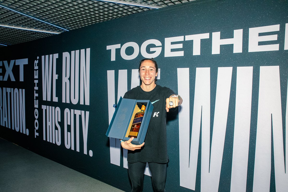 Keep celebrating, #GothamFC 😌 Hats off to @JohnnieWalkerUS. #JohnnieWalkerPartner JOHNNIE WALKER BLUE LABEL Blended Scotch Whisky 40% Alc./Vol. Imported by Diageo New York, NY. Please drink responsibly.