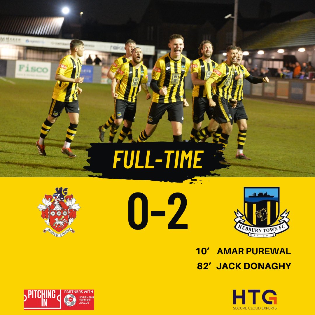 Goals from @P70AMA and @JackDonaghyy see us secure a BIG 3️⃣ points on the road #WeAreHebburnTown🐝