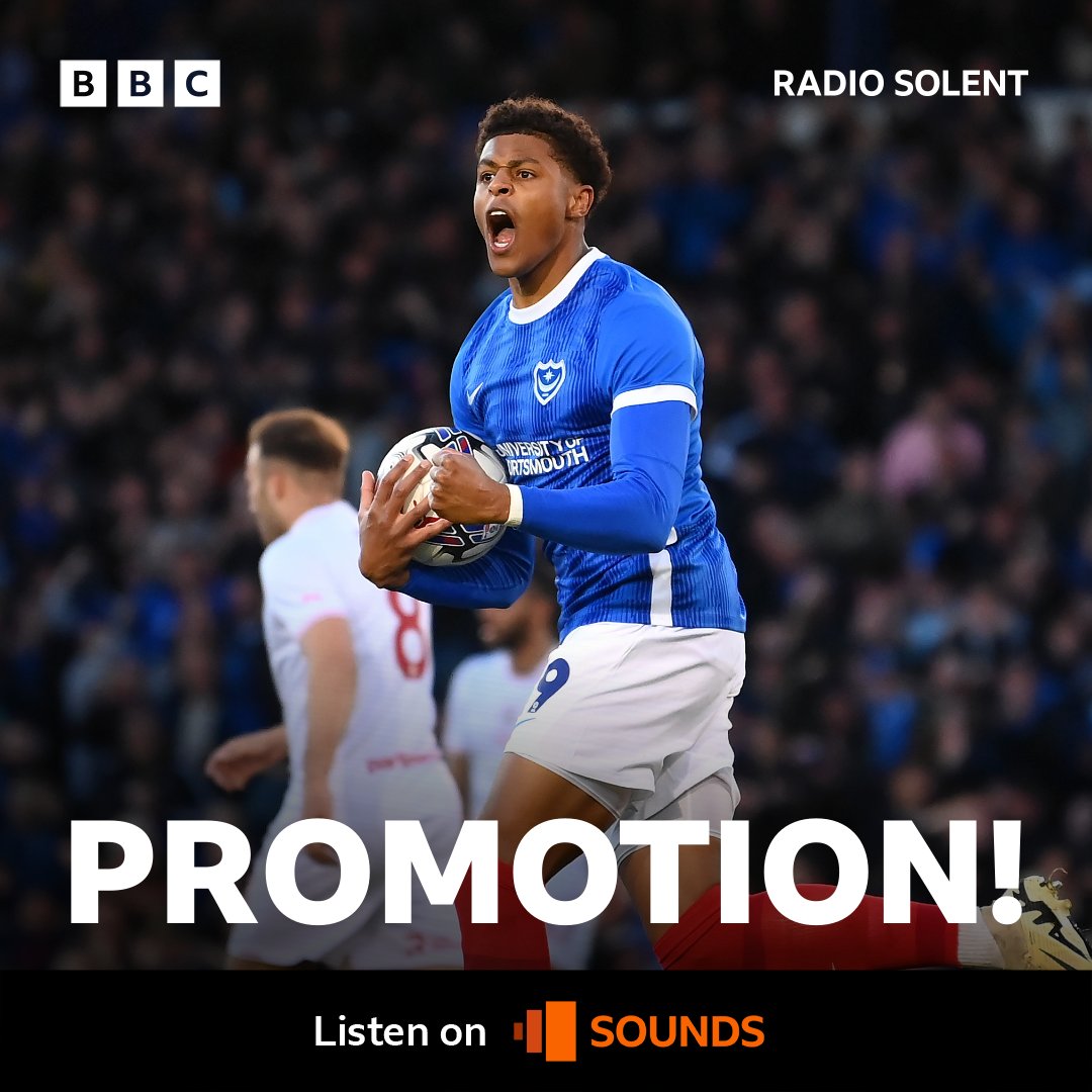 Portsmouth promoted to the Championship - as winners of League One! ⚽️ Play up Pompey! #PUP 👉 bbc.in/3Q6Op26 📸Getty