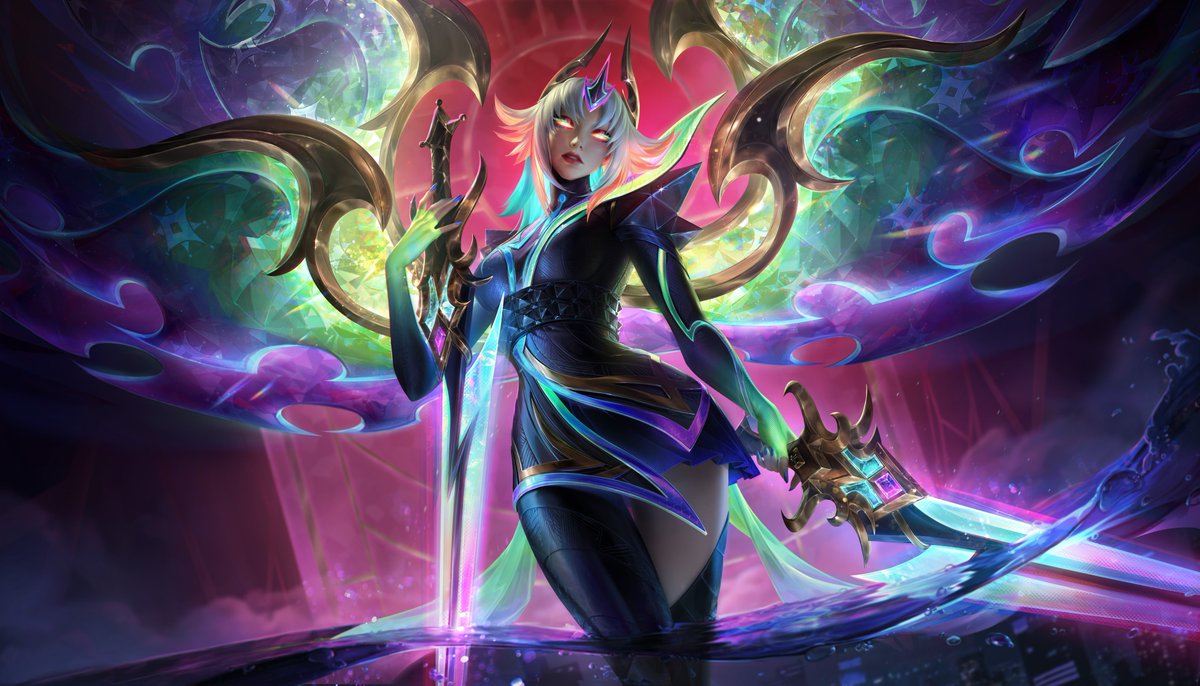 JumaraloHexCore's tweet photo. Empyrean Varus, Nocturne, Akali &amp; Prestige Empyrean Kayle SplashArts https://t.co/NNJKbXXqYB