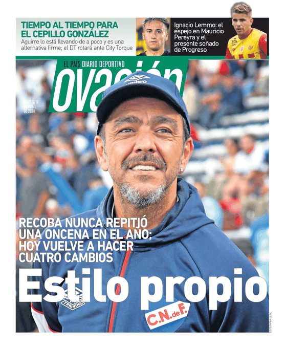 #LaPortada 
@ovacionuy, 16/04/2024