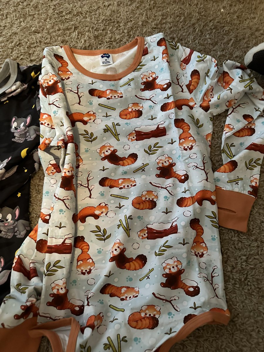 Pupcaeks's tweet photo. Gonna be taking new fox pictures tonight with my lovely new onsies! https://t.co/2ZTz2J7Dlo