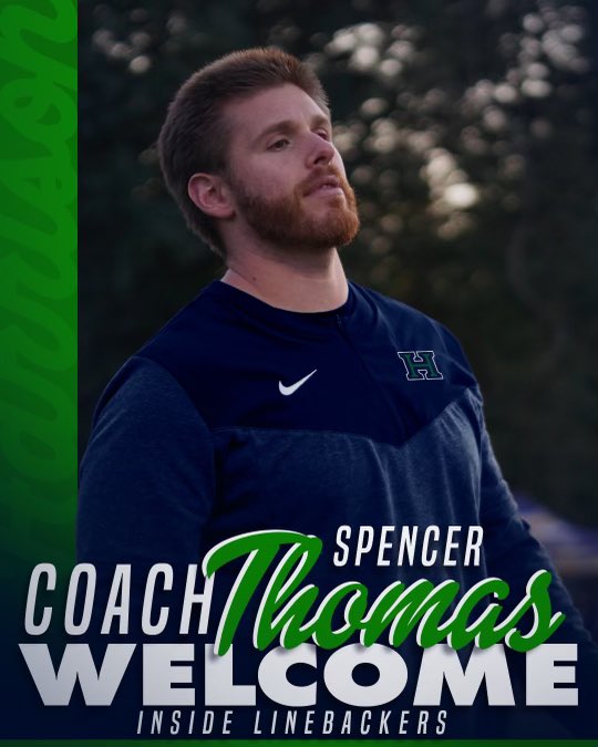 Welcome the #Hoyas new Inside Linebackers Coach Spencer Thomas