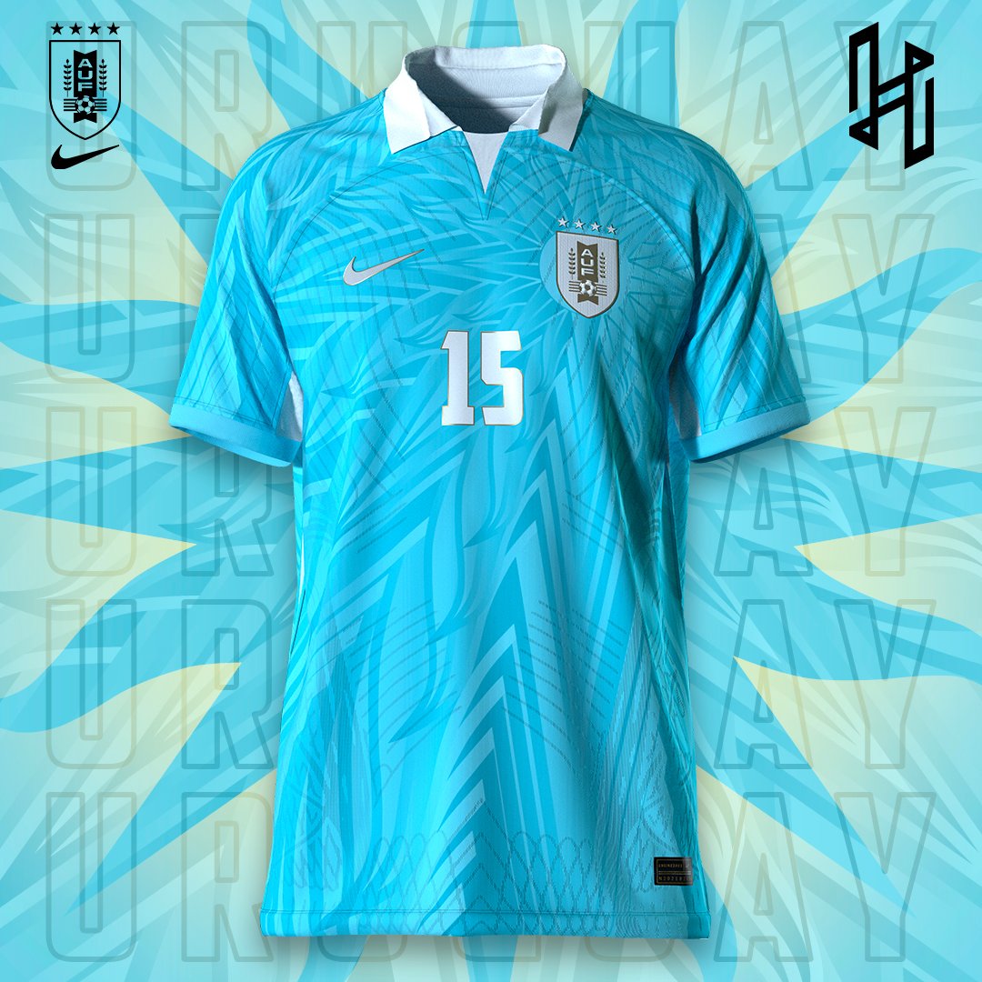 husjoncept's tweet photo. Uruguay|Home kit @aufoficial
Local t-shirt for the Charrúas, elegant, light blue, white and gold t-shirt with a pattern inspired by the May sun, which grows from the shield.
#FootballKitDesign #Kit #Design #Football #husjo #SoccerKit #SoccerDesign #husjoncept #FootballConcept https://t.co/EASDn46QOt