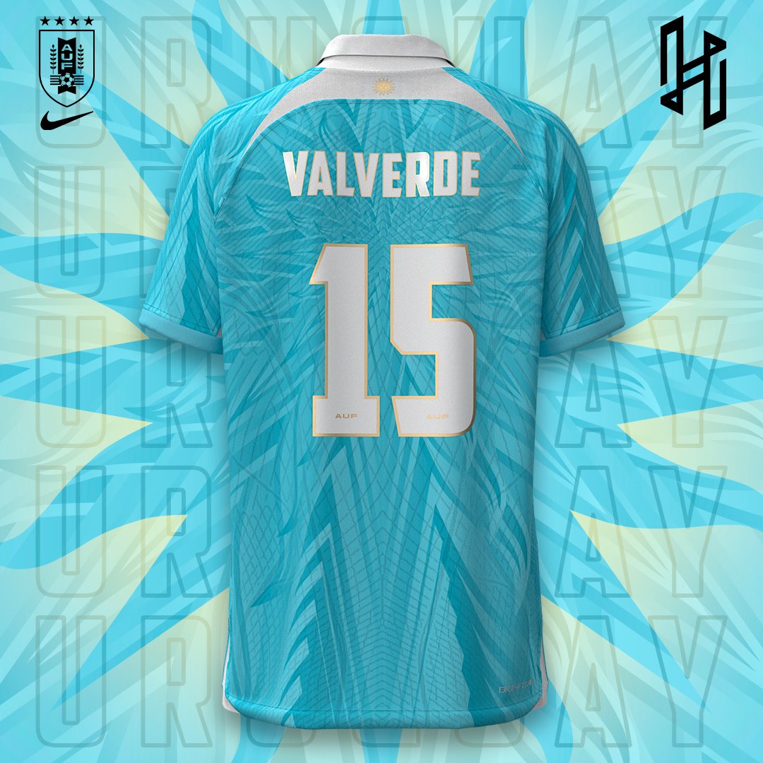husjoncept's tweet photo. Uruguay|Home kit @aufoficial
Local t-shirt for the Charrúas, elegant, light blue, white and gold t-shirt with a pattern inspired by the May sun, which grows from the shield.
#FootballKitDesign #Kit #Design #Football #husjo #SoccerKit #SoccerDesign #husjoncept #FootballConcept https://t.co/EASDn46QOt
