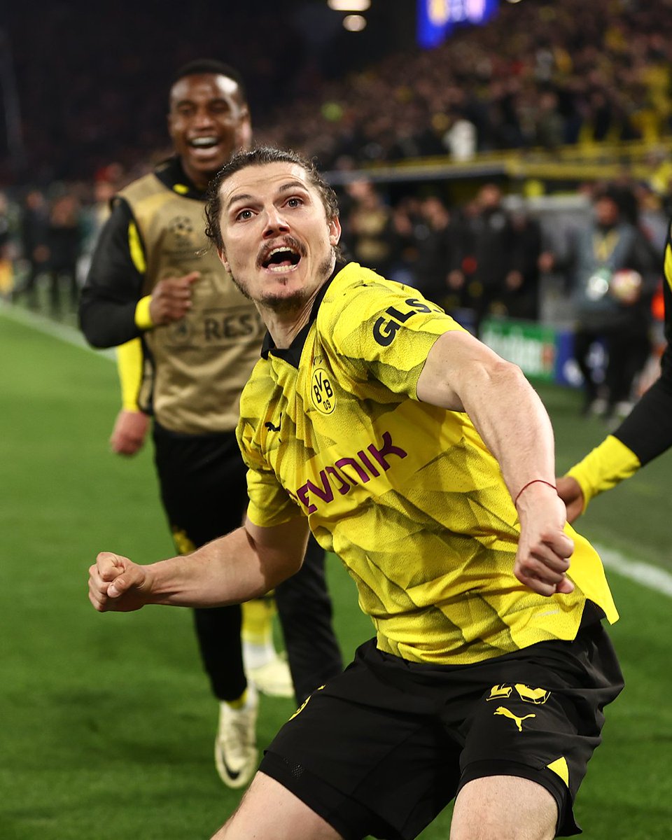 ⏱️ 34': Dortmund 1-0 Atlético (Agg 2-2) ⏱️ 39': Dortmund 2-0 Atlético (Agg 3-2) ⏱️ 49': Dortmund 2-1 Atlético (Agg 3-3) ⏱️ 64': Dortmund 2-2 Atlético (Agg 3-4) ⏱️ 71': Dortmund 3-2 Atlético (Agg 4-4) ⏱️ 74': Dortmund 4-2 Atlético (Agg 5-4) MADNESS.