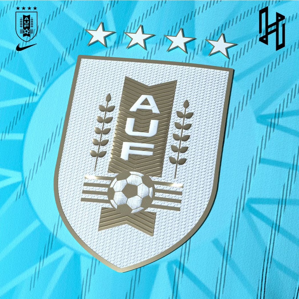 husjoncept's tweet photo. Uruguay|Home kit @aufoficial
Local t-shirt for the Charrúas, elegant, light blue, white and gold t-shirt with a pattern inspired by the May sun, which grows from the shield.
#FootballKitDesign #Kit #Design #Football #husjo #SoccerKit #SoccerDesign #husjoncept #FootballConcept https://t.co/EASDn46QOt
