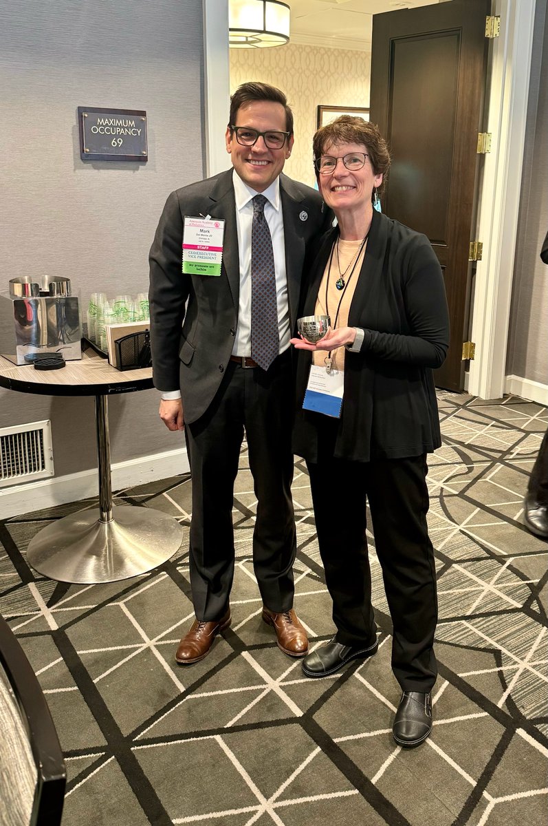 Receiving the Jefferson Cup from @AAPDelMonte as I wrap up my term on @AmerAcadPeds Committee on Federal Government Affairs. This committee and these people have been career-altering and life changing for me.Thanks so much for the ride and don't worry, DC. I'll be back!