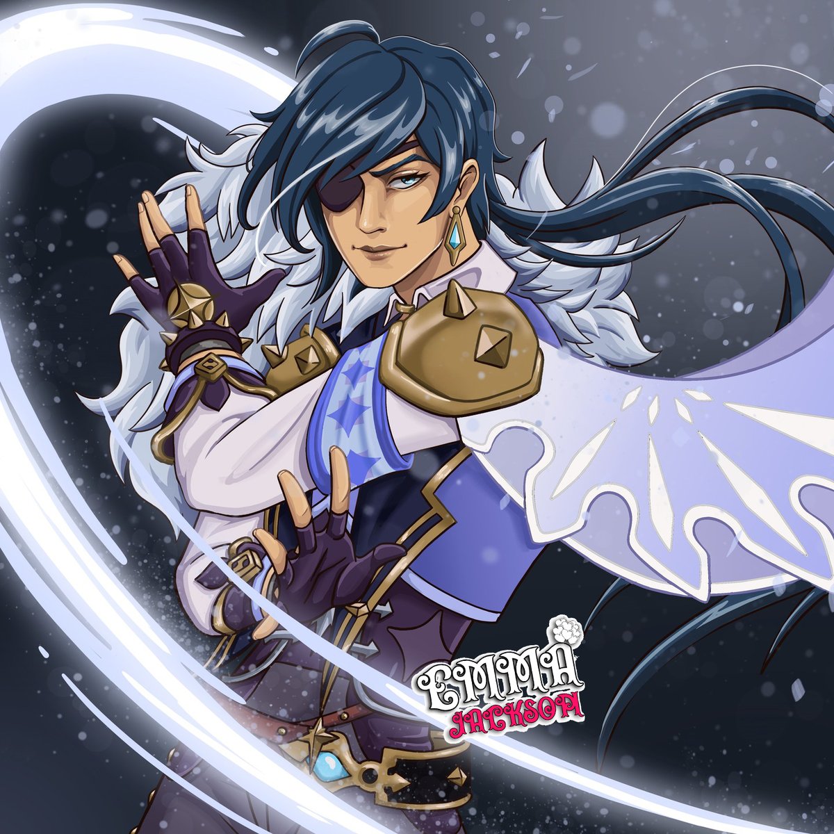 Featuring Kaeya Alberich from Genshin impact.