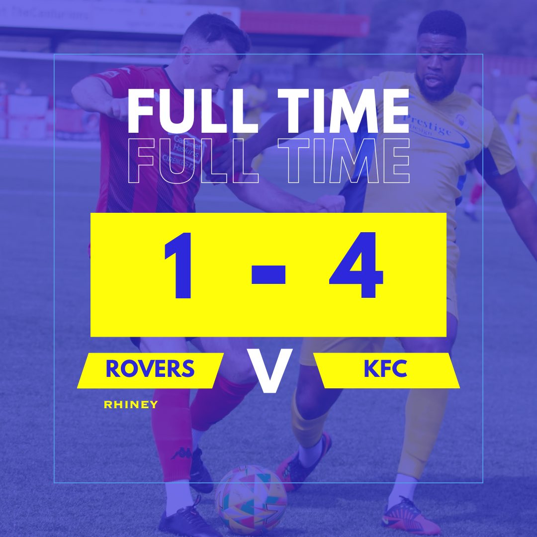 Full Time It ends in defeat at the Winton Haulage Stadium. 🔵ROV 1-4 KID🟢