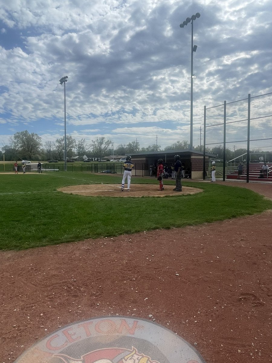 PCMS Baseball on the field against Walnut Hills! LETS GO VIKES