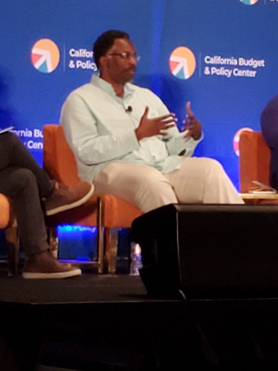 James Woodson (paraphrased): It's hypocritical to say you're for reparations but against raising new revenue to pay for it.  #PolicyInsights24
