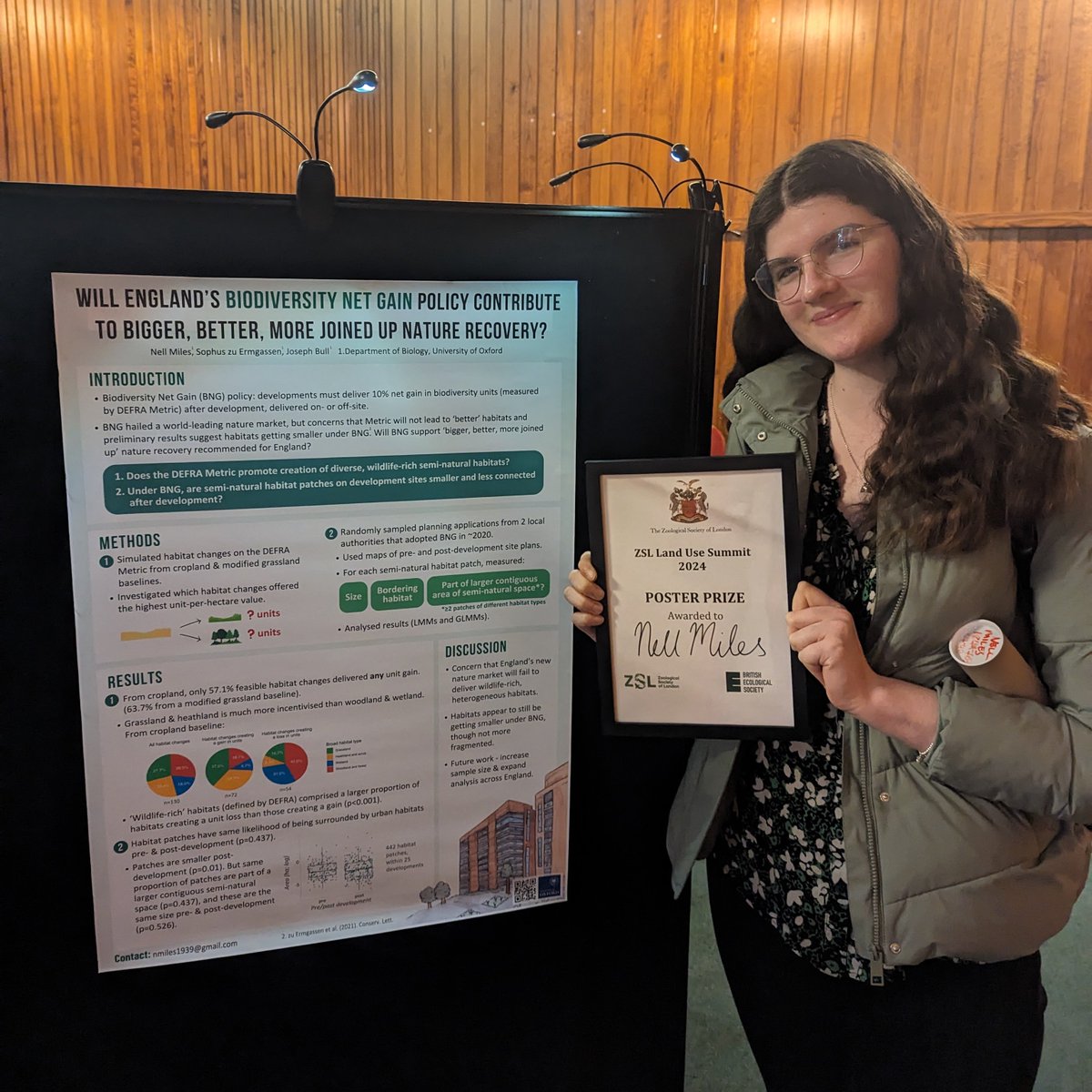@_nellviolet @OfficialZSL @OxfordBiology @Pettorelli @matthewsgould @BritishEcolSoc @ICCS_updates @NatDuffus @ZSLScience @ZSLconservation Congratulations, Nell! We’re proud to be working with you and colleagues across @UniofOxford on the #CANBill campaign. 👏 #LandUseSummit