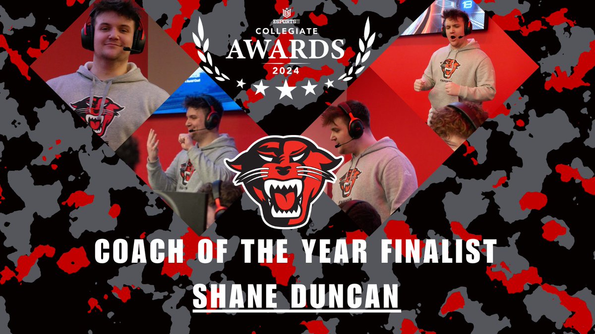 We are extremely proud of @Shayyner for being nominated for @EsportsUGaming coach of the year! Be sure to vote for him daily here: collegiatesmg.com/2024-voting-fo… #OnTheProwl🐾