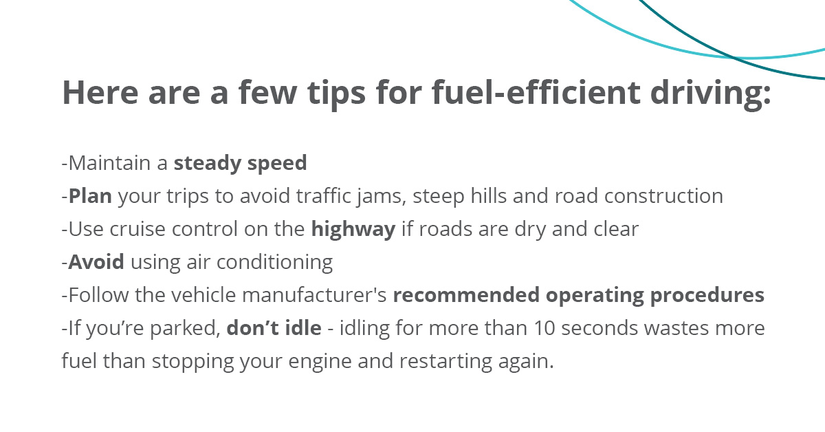 #TrafficTipTuesday 🚘
 
Your driving habits can help you reduce gas consumption. Check out these tips for some ideas for fuel-efficient driving.