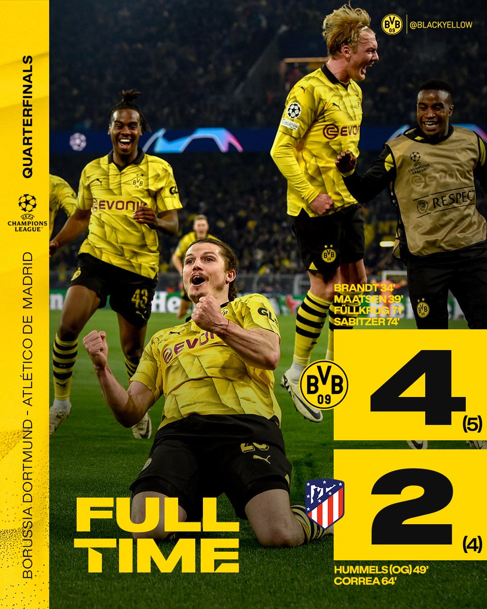 BlackYellow's tweet image. CHAMPIONS LEAGUE SEMIFINALS HERE WE COME!!