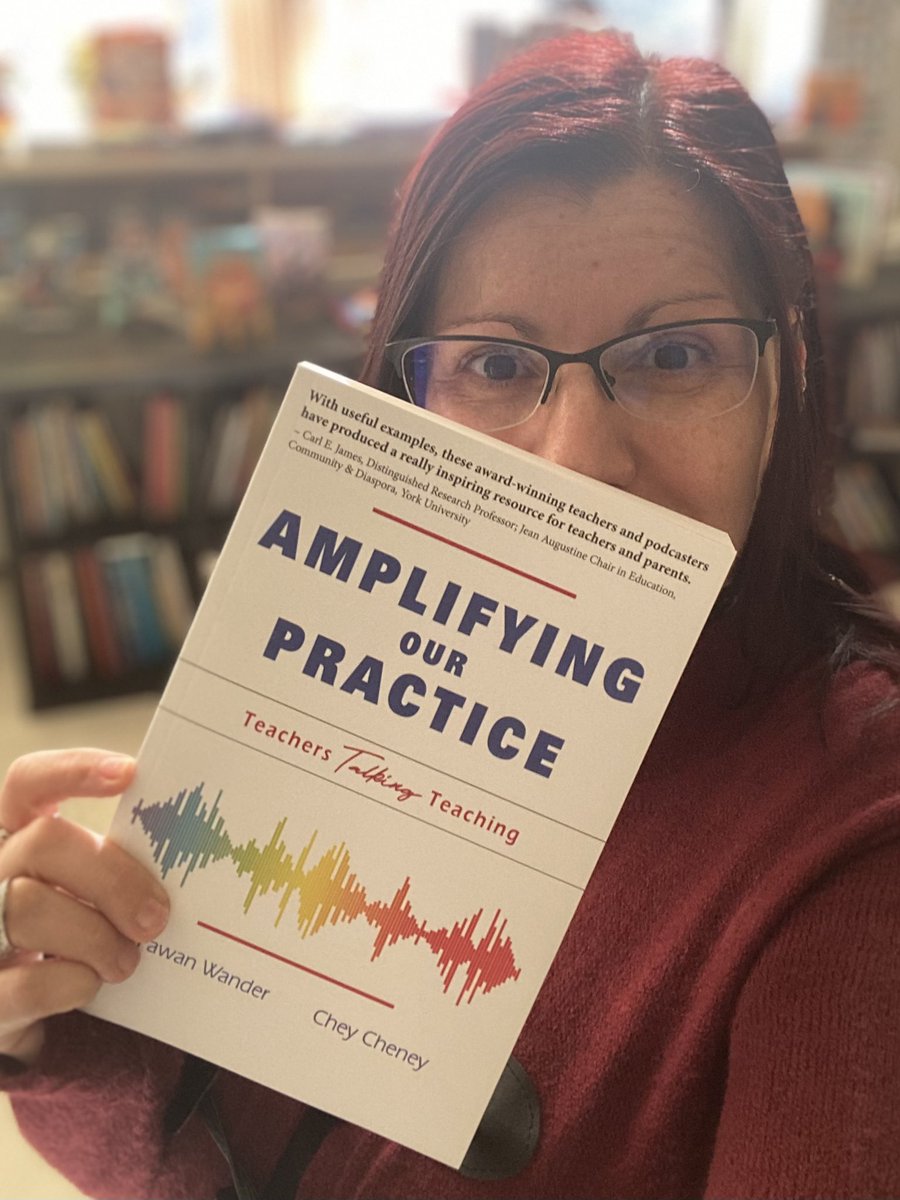 What are you reading? I’m excited! 🤩 thank you @CheyandPav for the signed copy of your book “Amplifying Our Practice”📚 your commitment to teaching & learning continues to shine & inspire! #Grateful #AmplifyingOurPractice #TeachersTalkingTeaching #byteachersforteachers